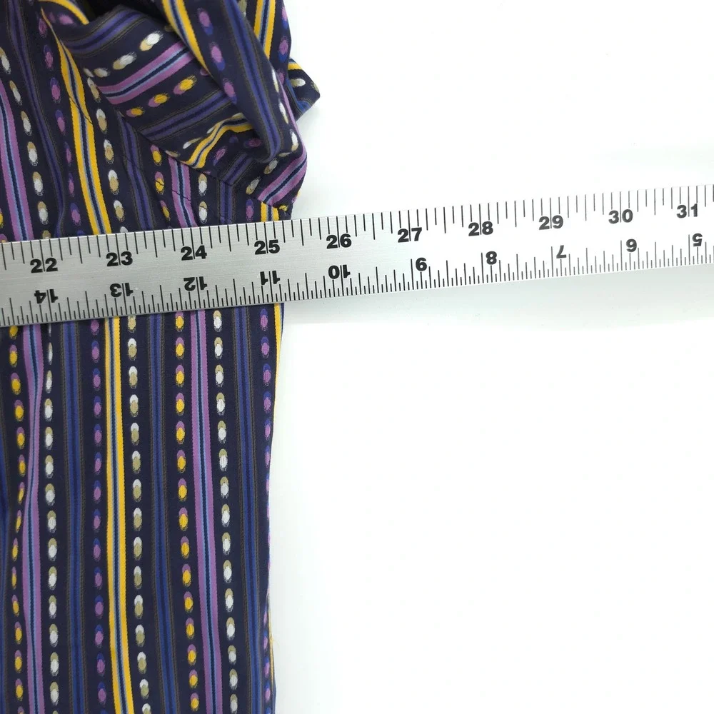 Etro Mens Dress Shirt Cotton Multi Color Stripe Size 43 17 Made in Italy